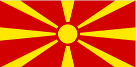 SkopjeNorth Macedonia旗帜
